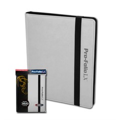 Pro-Folio BCW White 9-Pocket LX Deluxe Embossed Leatherette 360 Card Album w/Sideload Pages